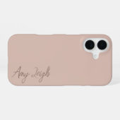 MODERNER NAME iPhone 16 HÜLLE (Rückseite (Horizontal))