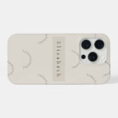 Moderner Name  iPhone Hülle (Rückseite (Horizontal))