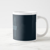 Moderner Name Jumbo-Tasse (Rechts)