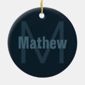 Moderner Name Keramik Ornament (Hinten)