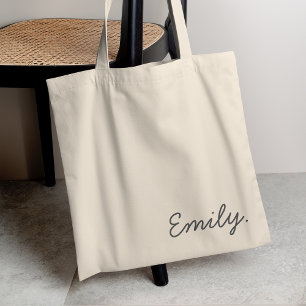 Moderner Name   Minimalistischer Stylischer Trendi Tragetasche