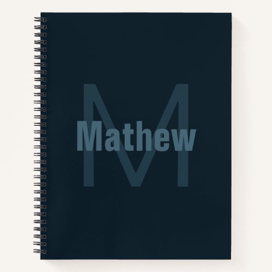 Moderner Name Notizblock (Vorderseite)