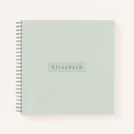 Moderner Name Notizbuch (Vorderseite)
