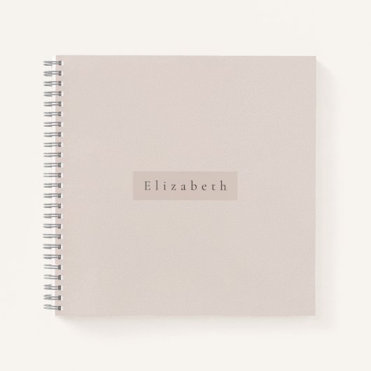 Moderner Name Notizbuch (Vorderseite)