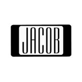 Moderner Name oder bearbeitbarer Markenname für Un Adressaufkleber (Vorne)