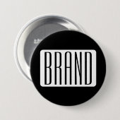 Moderner Name oder bearbeitbarer Markenname für Un Button (Vorne & Hinten)