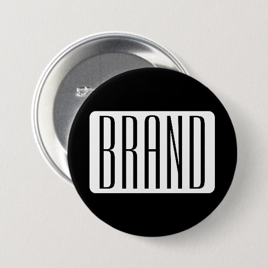 Moderner Name oder bearbeitbarer Markenname für Un Button (Vorne & Hinten)