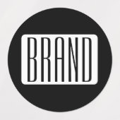 Moderner Name oder bearbeitbarer Markenname für Un Etiketten (Design 1)