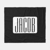 Moderner Name oder bearbeitbarer Markenname für Un Fleecedecke (Vorderseite (Horizontal))