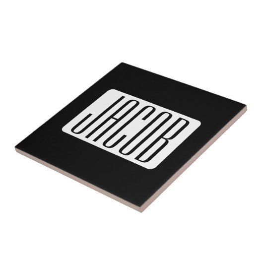 Moderner Name oder bearbeitbarer Markenname für Un Fliese (Seite)