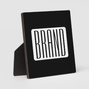 Moderner Name oder bearbeitbarer Markenname für Un Fotoplatte