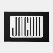 Moderner Name oder bearbeitbarer Markenname für Un Fußmatte (Vorderseite)