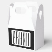 Moderner Name oder bearbeitbarer Markenname für Un Geschenkschachtel (Geöffnet)