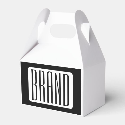 Moderner Name oder bearbeitbarer Markenname für Un Geschenkschachtel (Vorderseite)