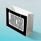 Moderner Name oder bearbeitbarer Markenname für Un Große Geschenktüte