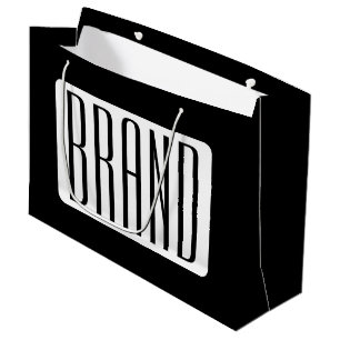 Moderner Name oder bearbeitbarer Markenname für Un Große Geschenktüte