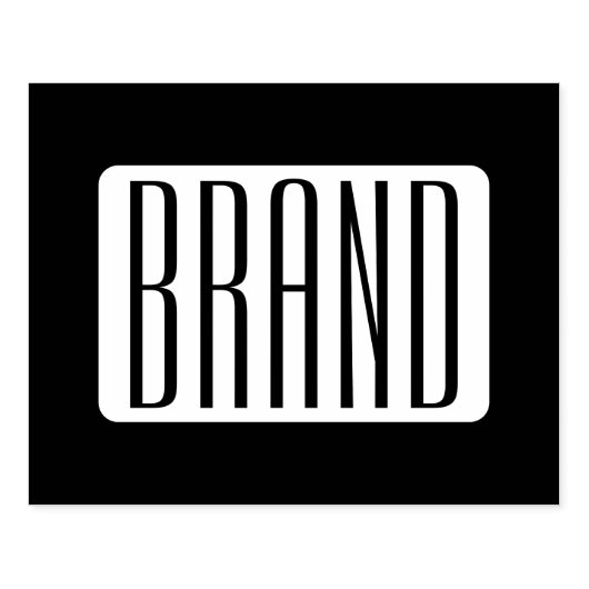 Moderner Name oder bearbeitbarer Markenname für Un Gummistempel (Prägung)