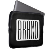Moderner Name oder bearbeitbarer Markenname für Un Laptopschutzhülle (Vorne Rechts)