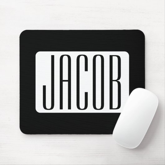 Moderner Name oder bearbeitbarer Markenname für Un Mousepad (Mit Mouse)