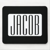 Moderner Name oder bearbeitbarer Markenname für Un Mousepad (Vorne)