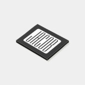 Moderner Name oder bearbeitbarer Markenname für Un Post-it Klebezettel (angewinkelt)