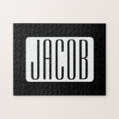 Moderner Name oder bearbeitbarer Markenname für Un Puzzle (Horizontal)