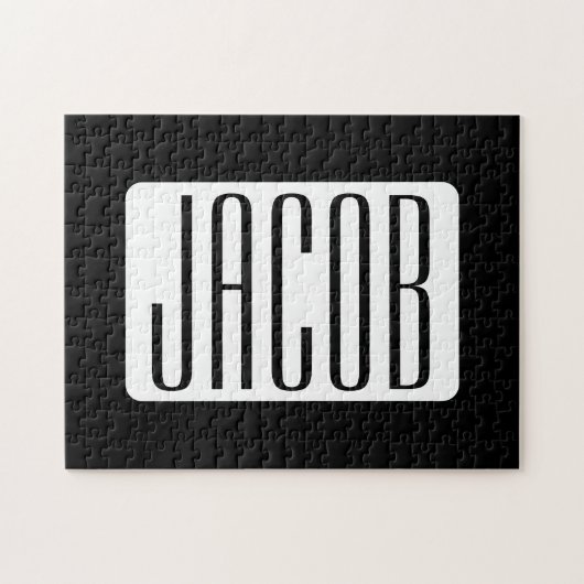 Moderner Name oder bearbeitbarer Markenname für Un Puzzle (Horizontal)