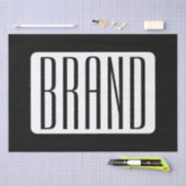 Moderner Name oder bearbeitbarer Markenname für Un Seidenpapier (Handwerk)