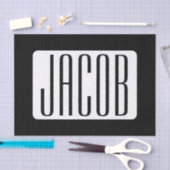 Moderner Name oder bearbeitbarer Markenname für Un Seidenpapier (Handwerk)