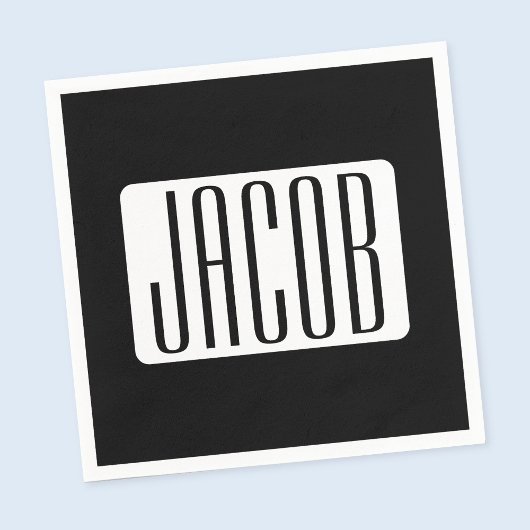 Moderner Name oder bearbeitbarer Markenname für Un Serviette