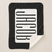 Moderner Name oder bearbeitbarer Markenname für Un Sherpadecke (Vorderseite)