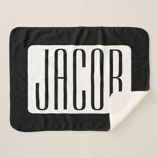 Moderner Name oder bearbeitbarer Markenname für Un Sherpadecke (Vorderseite (Horizontal))