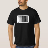 Moderner Name oder bearbeitbarer Markenname für Un T-Shirt (Vorderseite)