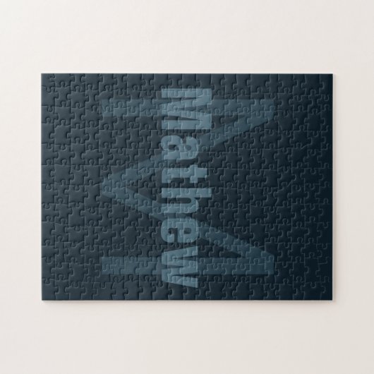 Moderner Name Puzzle (Horizontal)