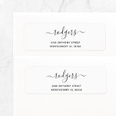 Moderner Name & Rücksendeadresse 08.