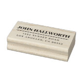 Moderner Name & Rücksendeadresse Gummistempel (Stempel)