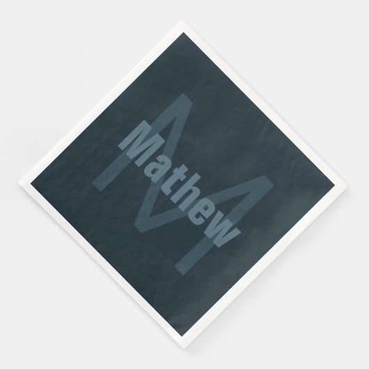 Moderner Name Serviette (Ecke)