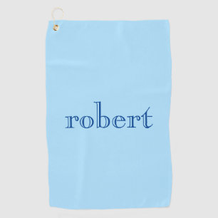 Moderner Name   Trendy Ice Blue Golfhandtuch