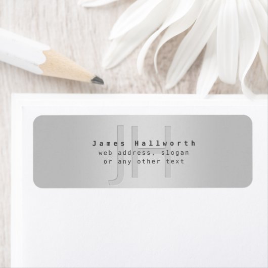 Moderner Name und Slogan | Grau Gradient (Insitu)