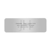 Moderner Name und Slogan | Grau Gradient (Vorne)