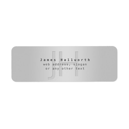 Moderner Name und Slogan | Grau Gradient (Vorne)