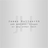 Moderner Name und Slogan | Grau Gradient Aufkleber (Vorderseite)