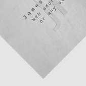 Moderner Name und Slogan | Grau Gradient Seidenpapier (Ausschnitt)