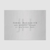 Moderner Name und Slogan | Grau Gradient Seidenpapier (Vorderseite)