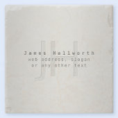 Moderner Name und Slogan | Grau Gradient Steinuntersetzer