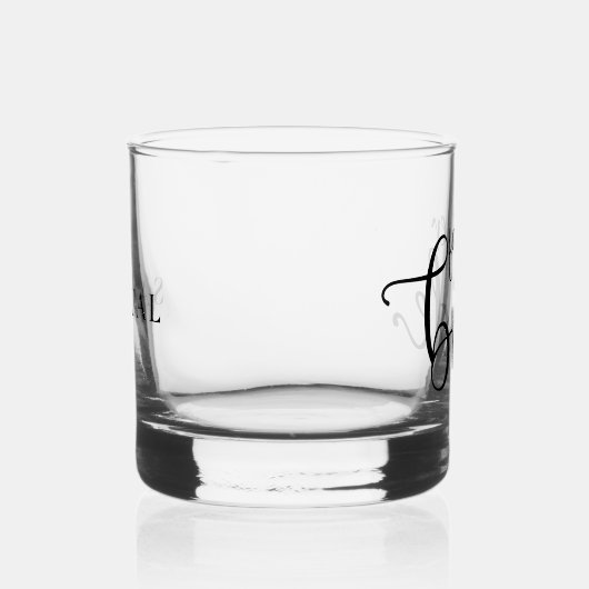 Moderner Name Vater der Braut Geschenk Whiskyglas (Rechts)