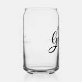 Moderner Name Vater des Groom-Geschenks Dosenglas (Rechts)