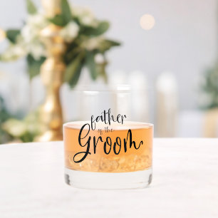 Moderner Name Vater des Groom-Geschenks Whiskyglas