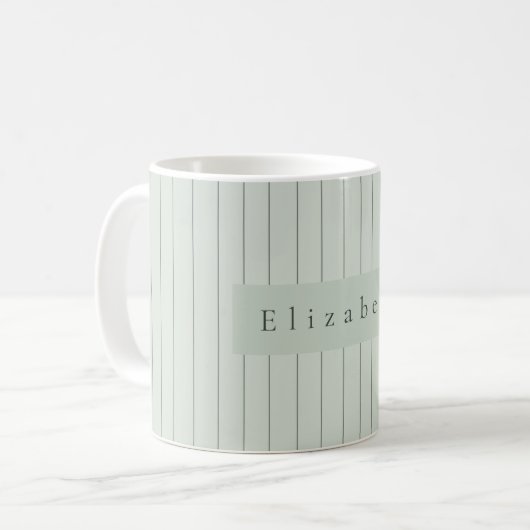 Moderner Namensbecher  Kaffeetasse (Vorderseite Links)