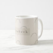 Moderner Namensbecher  Kaffeetasse (VorderseiteRechts)